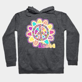 Peace Sign Flower Power Hoodie